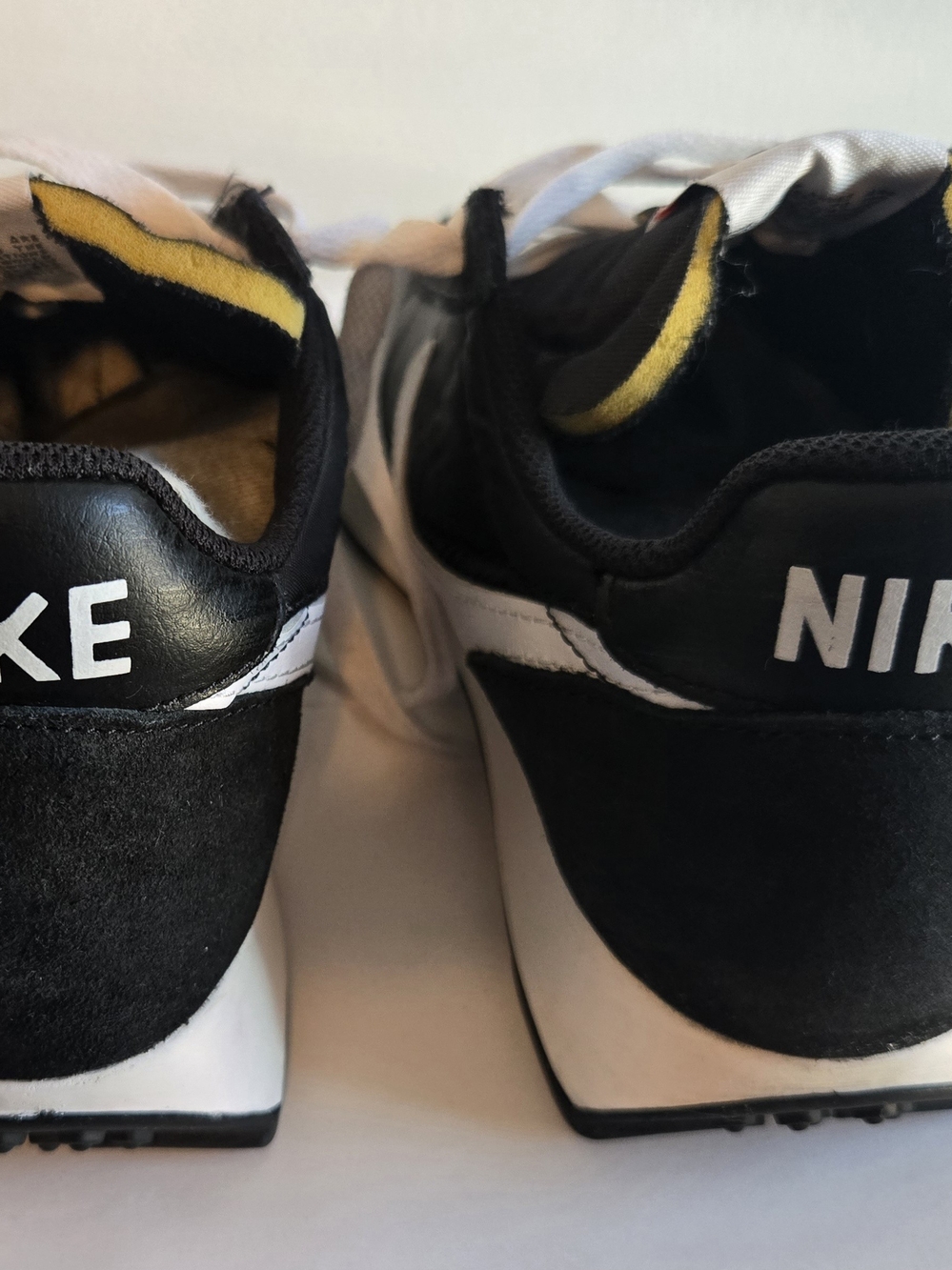 Nike Men’s Black, White and Yellow Retro Low-Top Sneakers